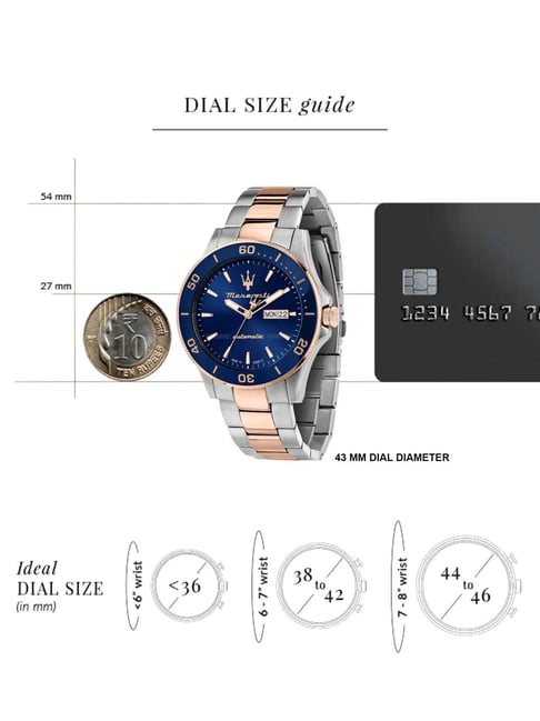  Shop Authentic Maserati Competizione Automatic Blue Dial Two Tone Steel Strap Watch For Men - R8823100001 - Luxxuri