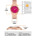  Shop Authentic Michael Kors Lennox Analog Pink Dial Rose Gold Steel Strap Watch for Women - MK7462 - Luxxuri