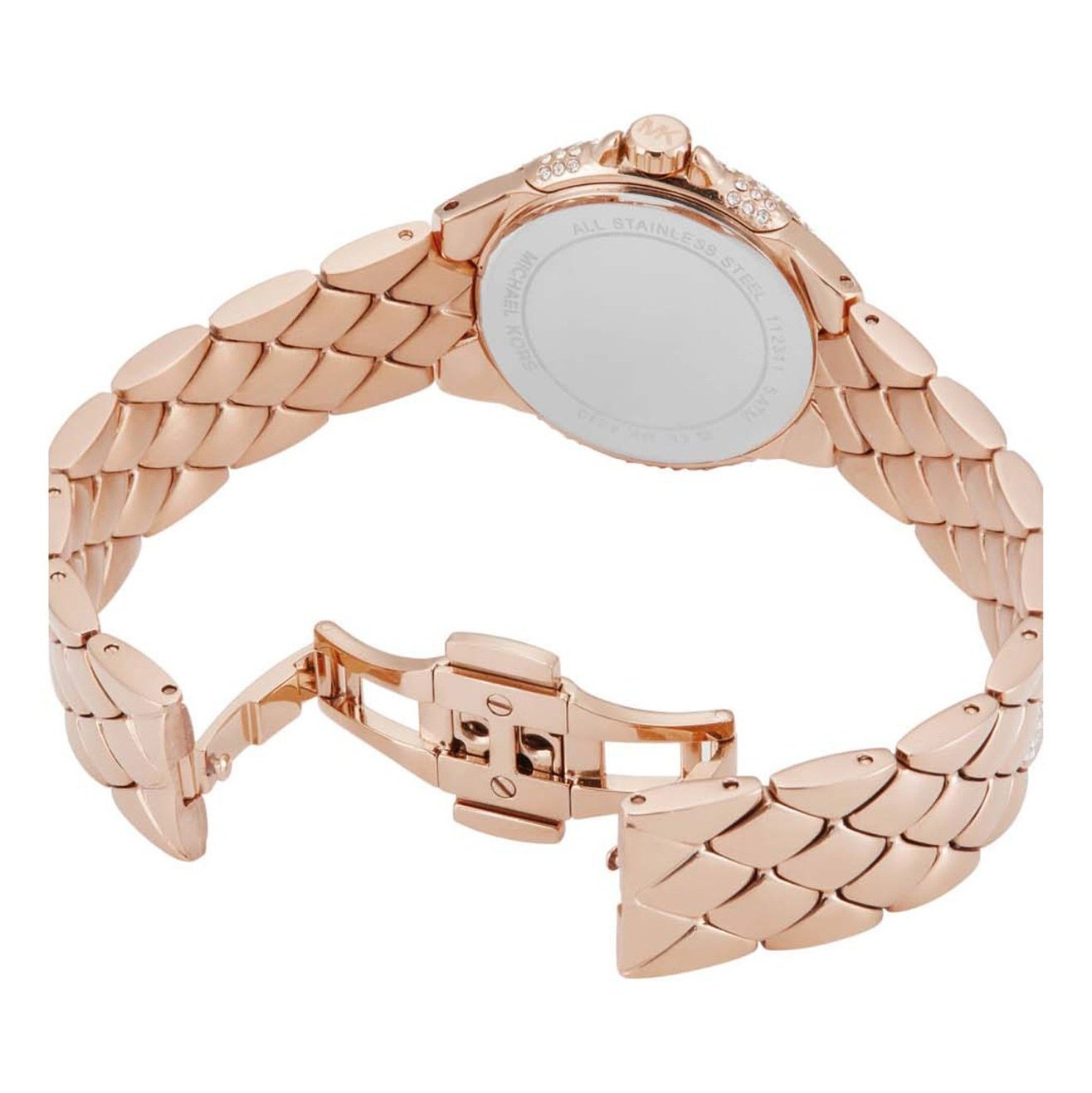  Shop Authentic Michael Kors Camille Analog Silver Dial Rose Gold Steel Strap Watch for Women - MK4810 - Luxxuri