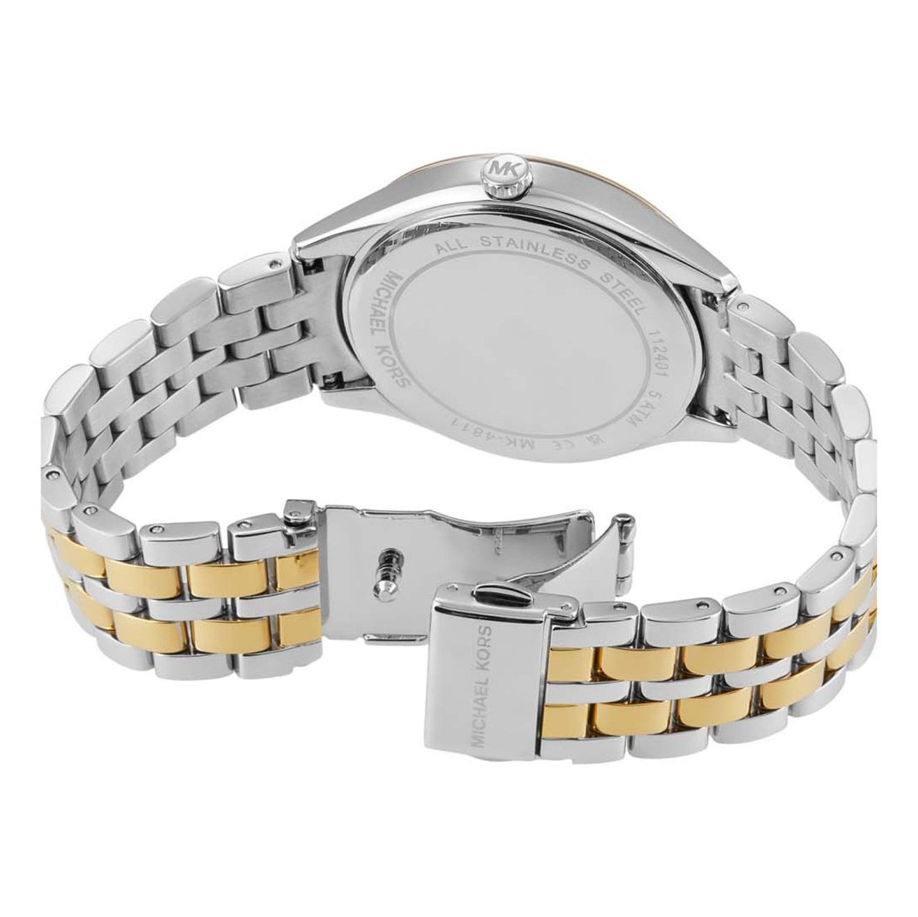  Shop Authentic Michael Kors Harlowe Three-Hand Crystals White Dial Two Tone Steel Strap Watch for Women - MK4811 - Luxxuri