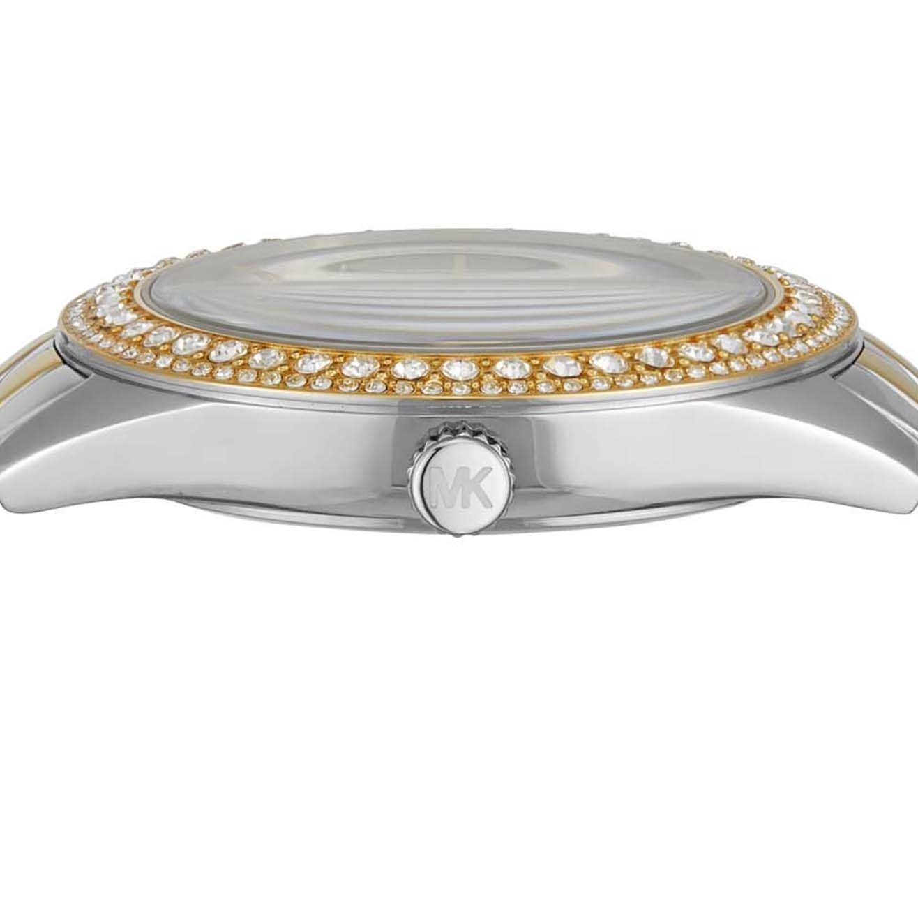  Shop Authentic Michael Kors Harlowe Three-Hand Crystals White Dial Two Tone Steel Strap Watch for Women - MK4811 - Luxxuri