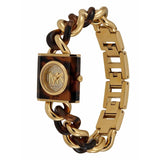 Shop Authentic Michael Kors Chain Lock Analog Silver Dial Two Tone Steel Strap Watch for Women - MK4808 - Luxxuri