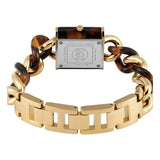  Shop Authentic Michael Kors Chain Lock Analog Silver Dial Two Tone Steel Strap Watch for Women - MK4808 - Luxxuri