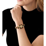  Shop Authentic Michael Kors Chain Lock Analog Silver Dial Two Tone Steel Strap Watch for Women - MK4808 - Luxxuri