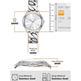  Shop Authentic Michael Kors Runway Three-Hand Silver Dial Silver Steel Strap Watch for Women - MK7474 - Luxxuri