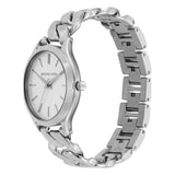 Shop Authentic Michael Kors Runway Three-Hand Silver Dial Silver Steel Strap Watch for Women - MK7474 - Luxxuri