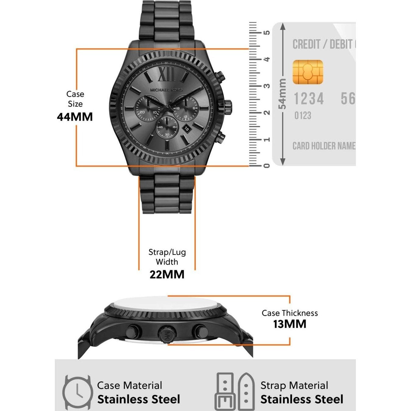  Shop Authentic Michael Kors Lexington Chronograph Black Dial Black Steel Strap Watch for Men - MK9154 - Luxxuri