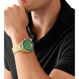 Shop Authentic Michael Kors Maritime Analog Green Dial Gold Steel Strap Watch for Men - MK9162 - Luxxuri