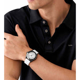  Shop Authentic Michael Kors Maritime Analog White Dial White Silicone Strap Watch for Men - MK9159 - Luxxuri