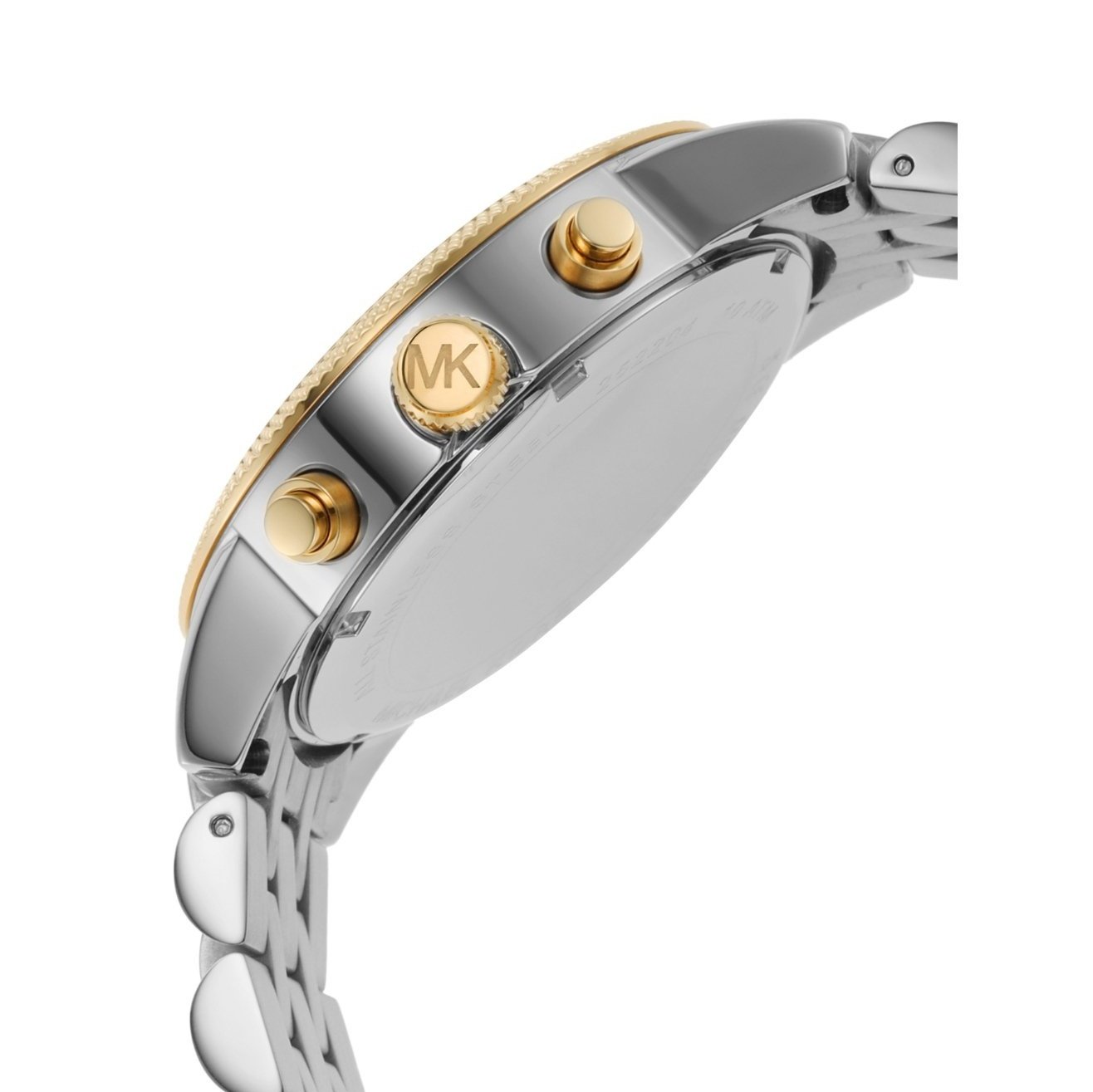  Shop Authentic Michael Kors Hutton Chronograph Black Dial Two Tone Steel Strap Watch For Men - MK8954 - Luxxuri