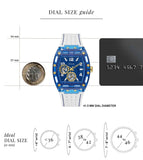  Shop Authentic Guess Phoenix Analog Blue Dial White Silicone Strap Watch For Men - GE0499G6 - Luxxuri