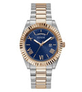  Shop Authentic Guess Connoisseur Quartz Blue Dial Two Tone Steel Strap Watch For Men - GW0265G12 - Luxxuri