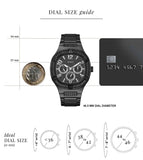  Shop Authentic Guess Duke Glitz Crystals Black Dial Black Steel Strap Watch For Men - GW0576G3 - Luxxuri