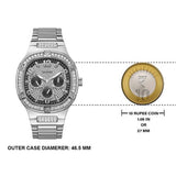 Shop Authentic Guess Duke Glitz Black Dial Silver Steel Strap Watch For Men - GW0576G1 - Luxxuri