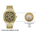  Shop Authentic Guess Duke Glitz Crystals Gold Dial Gold Steel Strap Watch For Men - GW0576G2 - Luxxuri