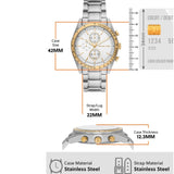  Shop Authentic Michael Kors Accelerator Chronograph White Dial Silver Steel Strap Watch For Men - MK9112 - Luxxuri