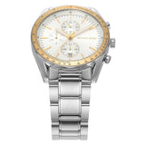  Shop Authentic Michael Kors Accelerator Chronograph White Dial Silver Steel Strap Watch For Men - MK9112 - Luxxuri