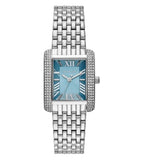  Shop Authentic Michael Kors Emery Analog Three Hand Blue Dial Silver Steel Strap Watch for Women - MK4829 - Luxxuri