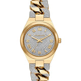  Shop Authentic Michael Kors Lennox Pavé Crystals Silver Dial Two Tone Steel Strap Watch for Women - MK7487 - Luxxuri