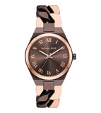  Shop Authentic Michael Kors Lennox Analog Brown Dial Two Tone Steel Strap Watch for Women - MK7501 - Luxxuri