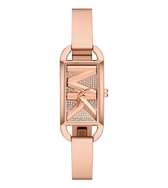  Shop Authentic Michael Kors Empire Pavé Analog Rose Gold Dial Rose Gold Steel Strap Watch for Women - MK4858 - Luxxuri