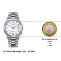  Shop Authentic Citizen Tsuyosa Automatic White Dial Silver Steel Strap Watch For Men - NJ0150-81A - Luxxuri