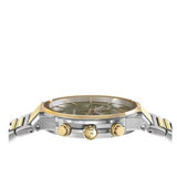  Shop Authentic Salvatore Ferragamo Sapphire Chrono Green Dial Two Tone Steel Strap Watch for Men - SFME01223 - Luxxuri
