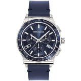  Shop Authentic Salvatore Ferragamo 1927 Chrono Analog Blue Dial Blue Leather Strap Watch for Men - SFKZ00223 - Luxxuri