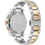  Shop Authentic Salvatore Ferragamo 1927 Chrono Silver Dial Two Tone Steel Strap Watch for Men - SFKZ00523 - Luxxuri