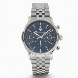 Shop Authentic Maserati Epoca Chronograph Blue Dial Silver Steel Strap Watch For Men - R8873618024 - Luxxuri
