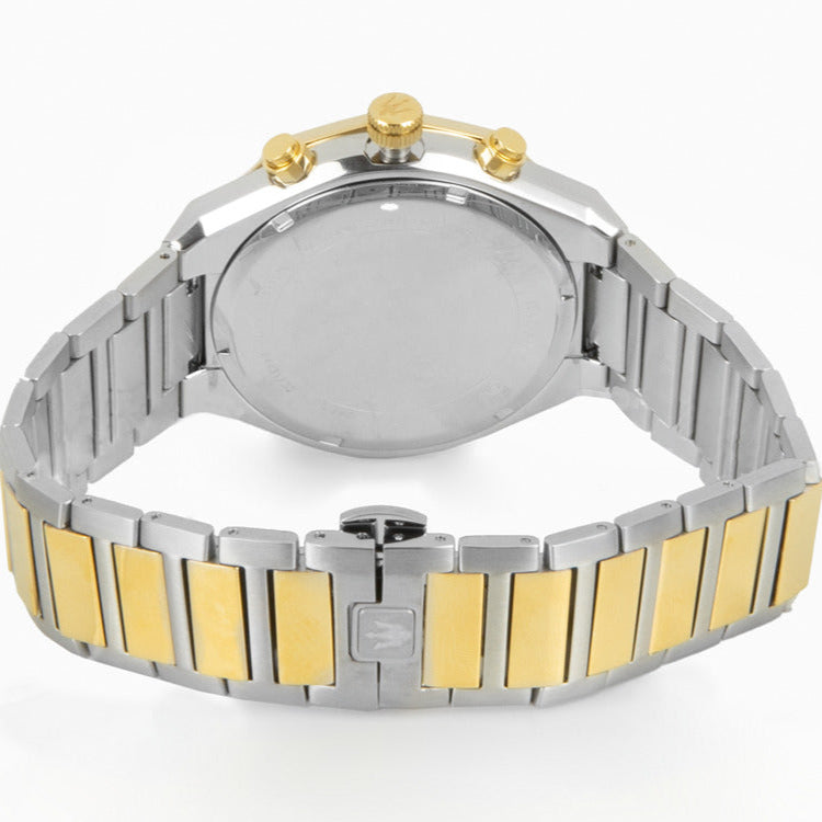  Shop Authentic Maserati Stile Chronograph White Dial Two Tone Steel Strap Watch For Men - R8873642009 - Luxxuri