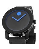  Shop Authentic Movado Bold TR90 Black Dial Black Leather Strap Watch For Men - 3600307 - Luxxuri