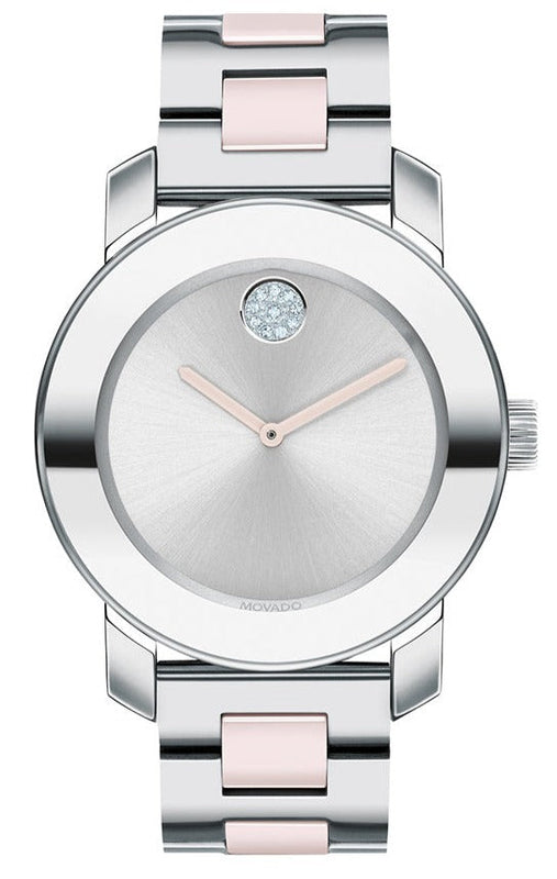  Shop Authentic Movado Bold Silver Dial Two Tone Steel Strap Watch for Women - 3600702 - Luxxuri