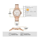  Shop Authentic Michael Kors Kacie Three-Hand White Dial Rose Gold Steel Strap Watch for Women - MK4853 - Luxxuri