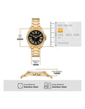  Shop Authentic Michael Kors Kacie Analogue Black Dial Gold Steel Strap Watch for Women - MK4852 - Luxxuri
