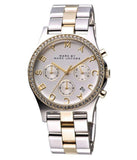  Shop Authentic Marc Jacobs Henry Chronograph Silver Dial Two Tone Steel Strap Watch for Women - MBM3197 - Luxxuri