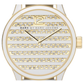  Shop Authentic Marc Jacobs Lidia Stripe White Dial White Leather Strap Watch for Women - MBM1164 - Luxxuri