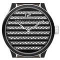  Shop Authentic Marc Jacobs Lidia Stripe Glitz Black Dial Black Leather Strap Watch for Women - MBM1166 - Luxxuri
