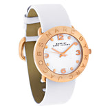  Shop Authentic Marc Jacobs Amy White Dial White Leather Strap Watch for Women - MBM1180 - Luxxuri