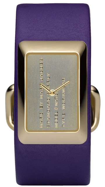  Shop Authentic Marc Jacobs Champagne Dial Purple Leather Strap Watch for Women - MBM2044 - Luxxuri