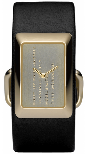  Shop Authentic Marc Jacobs Champagne Dial Black Leather Strap Watch for Women - MBM2047 - Luxxuri