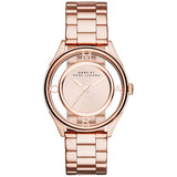  Shop Authentic Marc Jacobs Tether Transparent Rose Gold Dial Rose Gold Steel Strap Watch for Women - MBM3414 - Luxxuri