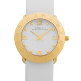  Shop Authentic Marc Jacobs Amy White Dial White Leather Strap Watch for Women - MBM1150 - Luxxuri
