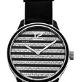  Shop Authentic Marc Jacobs Lidia Stripe Glitz Black Dial Black Leather Strap Watch for Women - MBM1166 - Luxxuri