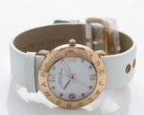  Shop Authentic Marc Jacobs Amy White Dial White Leather Strap Watch for Women - MBM1180 - Luxxuri