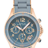  Shop Authentic Marc Jacobs Rock Chronograph Grey Dial Grey Silicone Strap Watch for Women - MBM2550 - Luxxuri