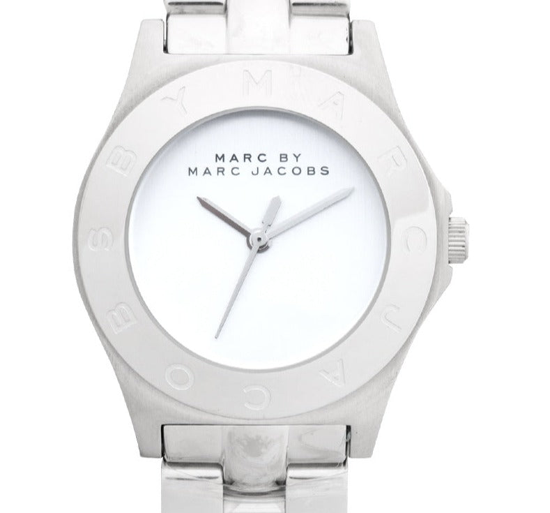  Shop Authentic Marc Jacobs Blade Chronograph Silver Dial Silver  Steel Strap Watch for Women - MBM3125 - Luxxuri