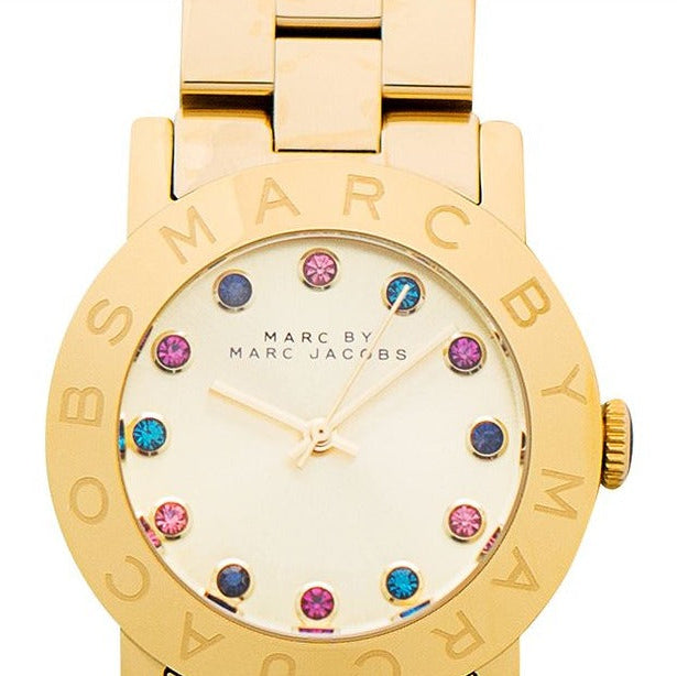 Shop Authentic Marc Jacobs Blade Gold Dial Gold Steel Strap Watch for Women - MBM3141 - Luxxuri