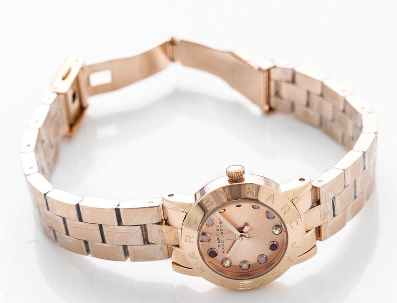  Shop Authentic Marc Jacobs Amy Rose Gold Dial Rose Gold Steel Strap Watch for Women - MBM3219 - Luxxuri