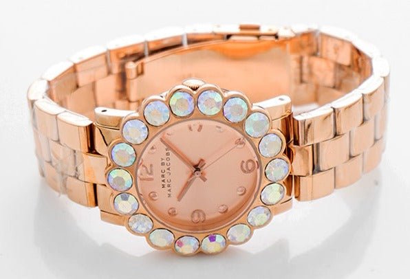  Shop Authentic Marc Jacobs Amy Rose Gold Dial Rose Gold Steel Strap Watch for Women - MBM3223 - Luxxuri